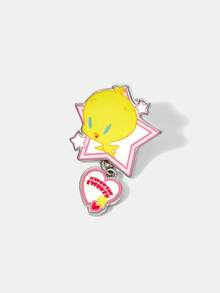 LOONEY TUNES X SHEIN 1 Pair Cute, Casual Star & Heart Cartoon Stud Earrings