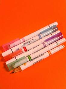 6 件混合图案设计荧光笔，随机包装返校 - 彩色 - 查看 6