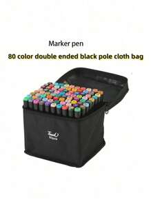 个性化 60/48/80/36/24 色双头丙烯颜料马克笔和水彩笔套装，专业动漫绘画设计美术用品返校 - 彩色 - 查看 15