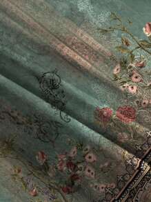 EMERY ROSE Blusa de verano bohemia de talla grande para el Día de la Madre, con elegante estampado floral retro, apropiada para salir