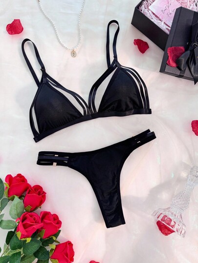 Hollow Out Lingerie, BH Slipje Set view 5