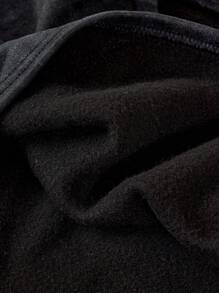 2 件套青少年女孩炭灰色套头 T 恤 + 裤子套装，休闲日常搭配 - 深灰色 - 查看 3