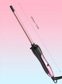 JMMO 1 máy uốn tóc mỏng 3/8", máy uốn tóc mini 9mm, máy uốn tóc bằng gốm nhỏ có thể điều chỉnh nhiệt độ, làm nóng nhanh, tự động tắt, dành cho tóc ngắn và dài, màu vàng hồng - phích cắm US - Xem 5