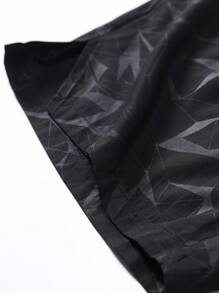 Manfinity Sport Polished Pantalones cortos deportivos con estampado de toro y cordón en la cintura para hombres - Multicolor - Ver 3