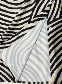 SHEIN LUNE CURVE 大码女士时尚衬衫，适合夏季 - 黑色 - 查看 6