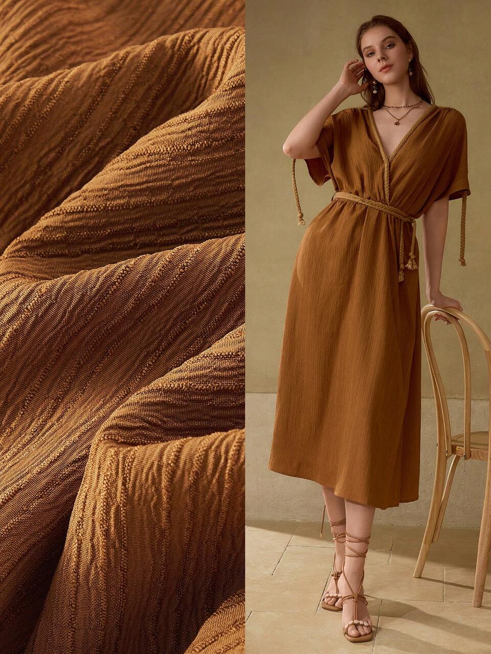 MOTF WRAP GATHERED DRESS