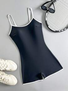 Swim SPRTY Women's Fashion Spaghetti Strap Backless Sexy One-Piece Swimsuit