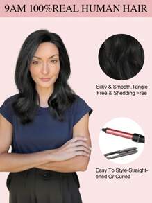 14" Hair Toppers For Women Real Human Hair Toppers For Women With Thinning Hair 8 X 8 Inch Large Base Real Human Hair Topper For Daily Wear - S3 - View 11