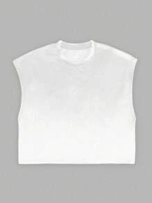 Manfinity Dauomo 男士纯色休闲简约背心 - 彩色 - 查看 6