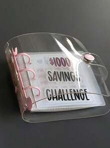 Savings Binder L $1000 Savings Challenge New Reusable Budget Book With Cash Envelopes Frosted Cover Money Organizer For Cash Savings Challenges Notebook Binder Organizer - Multicolor - View 16