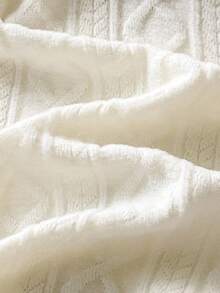 Loomiva 2pcs Young Boy Solid Color Knit Soft Collar Cardigan And Elastic Waist Pants Set Fall Winter - Beige - View 10