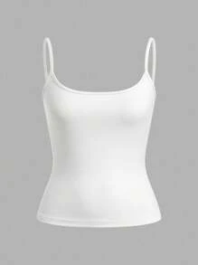 SHEIN EZwear 3 件套女士黑色、浅灰色、白色吊带短款上衣，性感紧身，适合夏季 - 彩色 - 查看 7