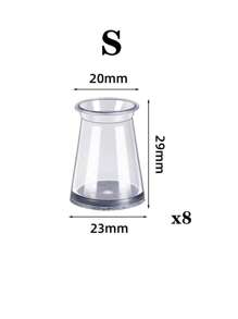 4/8/16/24 件圆形椅腿地板保护垫 - 消除地板噪音，防止刮擦，滑动顺畅 - 耐用的硅胶结构，柔软的毛毡垫可轻柔接触地板，保护地板、桌椅腿 - 淺灰色 - 查看 24
