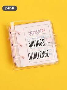 Savings Binder L $1000 Savings Challenge New Reusable Budget Book With Cash Envelopes Frosted Cover Money Organizer For Cash Savings Challenges Notebook Binder Organizer - Multicolor - View 14