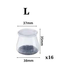 4/8/16/24 件圆形椅腿地板保护垫 - 消除地板噪音，防止刮擦，滑动顺畅 - 耐用的硅胶结构，柔软的毛毡垫可轻柔接触地板，保护地板、桌椅腿 - 淺灰色 - 查看 14