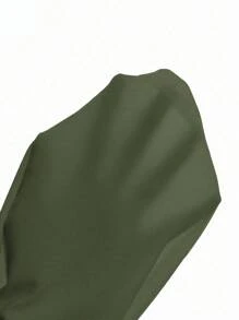 Zielony 女士纯色性感针织运动吊带短款上衣 - 軍綠色 - 查看 8