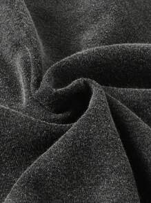 ROMWE MEN Street Life 男式做旧拼接铆钉印花水洗T恤 - 黑色 - 查看 4