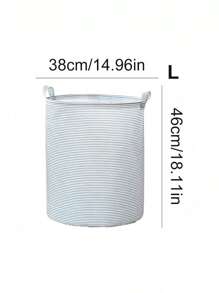 1个大号防水洗衣篮，升级涂层可折叠设计，大容量收纳空间，可存放衣物、玩具、杂物，多功能收纳篮，适用于浴室、卧室、宿舍洗衣房