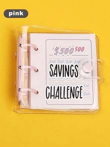 Savings Binder L $1000 Savings Challenge New Reusable Budget Book With Cash Envelopes Frosted Cover Money Organizer For Cash Savings Challenges Notebook Binder Organizer - Multicolor - View 18