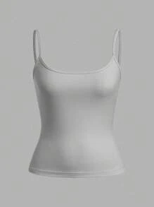 SHEIN EZwear Women's Sleeveless Cropped Tight Fitting Camisole, Suitable For Summer - Multicolor - View 11