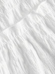 SHEIN MOD Casual Vacation Style 3-Tier Ruffle Skirt, Spring Inspired Women's Skirt, Suitable For Summer Vacation Chic Dress