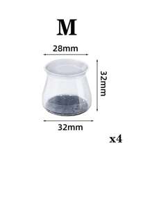 4/8/16/24 件圆形椅腿地板保护垫 - 消除地板噪音，防止刮擦，滑动顺畅 - 耐用的硅胶结构，柔软的毛毡垫可轻柔接触地板，保护地板、桌椅腿 - 淺灰色 - 查看 20