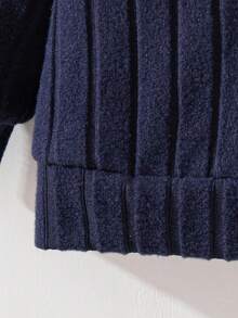 Souflis Souflis 2 件套男婴 Polo 领长袖上衣和裤子套装，男婴春秋装，时尚精美印花男婴服装，婴幼儿服装，男婴服饰 - 寶藍色 - 查看 7