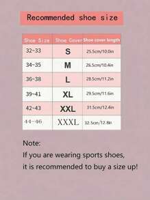 SHEIN 1 Paar weiße transparente Plastik Ziehband Wasserdichte Regenschuh-Überzüge, verschiedene Größen, rutschfest, wasserdicht und staubdicht wiederverwendbare Schuhüberzüge, Outdoor-Zubehör, geeignet für Schule, Büro, Zuhause, Reise, Schuhaufbewahrung - Schwarz - Übersicht 5