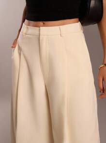 SHEIN Forever 21 Bermudas minimalistas para mujer, adecuadas para el transporte, primavera