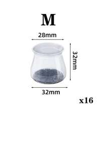 4/8/16/24 件圆形椅腿地板保护垫 - 消除地板噪音，防止刮擦，滑动顺畅 - 耐用的硅胶结构，柔软的毛毡垫可轻柔接触地板，保护地板、桌椅腿 - 淺灰色 - 查看 17