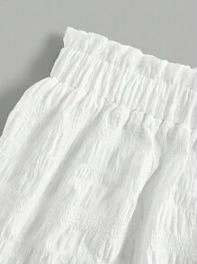 SHEIN MOD Casual Vacation Style 3-Tier Ruffle Skirt, Spring Inspired Women's Skirt, Suitable For Summer Vacation Chic Dress