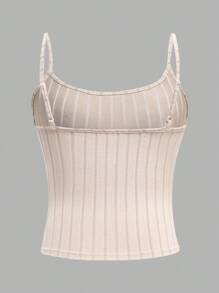 SHEIN EZwear 3 件套女士休闲紧身吊带背心套装，适合日常穿着 - 彩色 - 查看 4