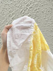 Sunnyshic 女士夏季度假休闲佩斯利拼布细肩带吊带背心 - 黃色 - 查看 7