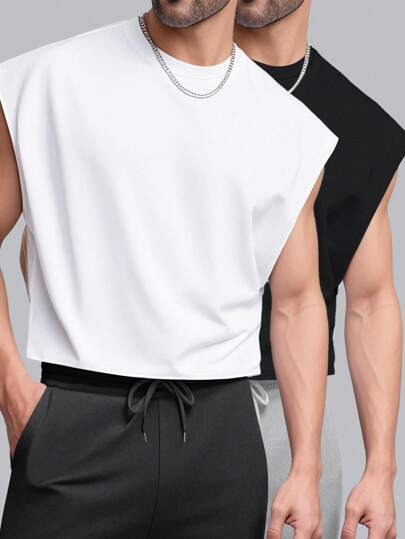 Manfinity Dauomo 男士纯色休闲简约背心