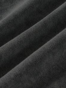 Manfinity Dauomo Áo nỉ nam có mũ, in hình chữ thập, thiết kế đặc biệt cho mùa thu. - màu đen - Xem 5