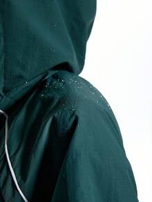 LYSMO 女士休闲日常拉链连帽夹克 - 綠色 - 查看 8