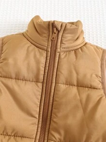 Cozy Pixies White And Brown Baby Boys Outerwear Set With Round Neck And Regular Sleeves Baby Boy Winter Outfit Baby Casual Set Fall