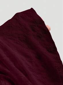 Sweetra Women's Fashionable Lace Ruffle Camisole & Cake Skirt 2-Piece Set, Versatile For Daily Wear And Vacation, Spring/Summer - Burgundy - View 6