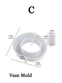 Gipsvasen-Formen mit durchsichtigen Reagenzgläsern, DIY Kristall-Epoxidharz Hydrokulturen Pflanzengefäße, Silikonformen für Blumenanzucht