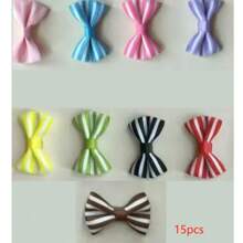 5 件条纹蝴蝶结发夹，适合约克夏犬、泰迪犬、贵宾犬、猫和狗，颜色随机 - 彩色 - 查看 11