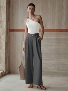 MOTF PREMIUM QUẦN TÚI XẺO GẤP NẾP - Màu xám đen - Xem 5