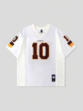 Prep Herren Mesh Patchwork Sport Kurzarm T-Shirt, Athletik Trikot