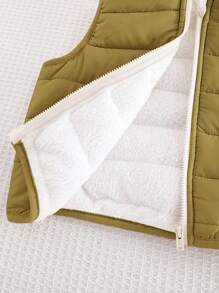 Áo khoác len cardigan có mũ trùm đầu họa tiết gấu hoạt hình cho bé trai sơ sinh - xanh quân đội - Xem 6