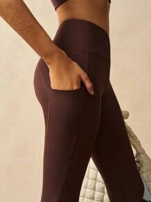 VARSIVA Spodnie do jogi damskie w jednolitym kolorze, z wysokim stanem, dopasowane, rozszerzane legginsy, spodnie do jogi z rozszerzanymi nogawkami, rozszerzane legginsy, spodnie do jogi z rozszerzanymi nogawkami, spodnie do ćwiczeń