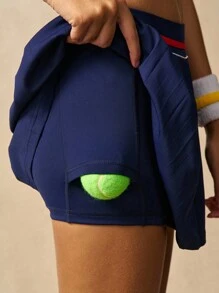 VARSIVA Áo thun polo thể thao cắt cúp viền tương phản mùa hè dành cho nữ - Nhiều màu - Xem 9