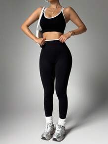 Easithlete Women's Seamless High Stretch Sports Gym Yoga Fitness Sets - Bra Top And Leggings Workout Women Set Women Leggings Set, Gym Women Outfit,Workout Sets Women,Gym Clothes Women,Gym Wear Women,Winter Clothes For Women, Workout Sets Women, Gym Set, Gym Wear Women, Gym Outfit For Women,,Gym Wear