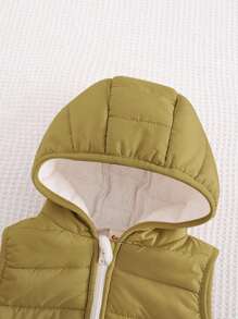 Áo khoác len cardigan có mũ trùm đầu họa tiết gấu hoạt hình cho bé trai sơ sinh - xanh quân đội - Xem 4