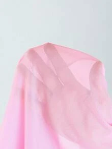 SHEIN Tween Girl Floral Print Spaghetti Strap One-Piece Swimsuit With Solid Color Mesh Skirt