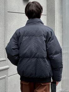 Dazy Kids 青少年（男童）秋季棉服外套 - 藏蓝色 - 查看 6