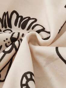 Playful Pals 秋季男童休闲动物印花长袖卫衣和裤子两件套